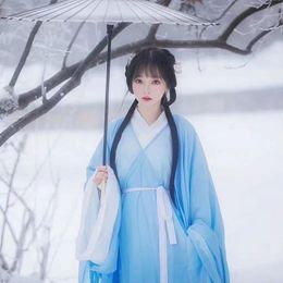 Cosplay Stage Wear TV Film Hanfu Suit de roupas tradicionais chinesas para mulheres adultas de fada da princesa antiga fada rúscula longa