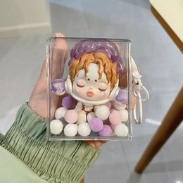 Decorative Plates PVC Clear Outdoor Bag Mini Kawaii Plush Dolls Showing Pouch Plushy Doll MART Anime Cartoon Nendroid Toys Storage Bags