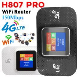 Routers H807 Pro 4G Lte WiFi Router 150Mbps Mini Outdoor Hotspot Pocket Wireless Router with Sim Card Slot Mobile Repeater 3650mAh