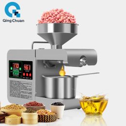 Pressers Oil Press Machine 820W 35Kg Per Hours X8S Stainless Steel Temperature Control Home Peanut Sesame Sunflower Seeds Extraction