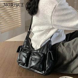 Shoulder Bags Women Multi-Pocket Handbag Casual Crossbody Sling Bag Versatile Leather Daily Dating