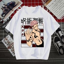 Gojo Satoru Jujutsu Kaisen Otaku Harajuku Man T Shirts Tees Shirt Tops Design ShortSleeved Aesthetic Anime 240412