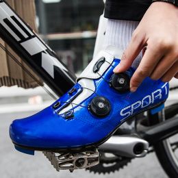 Footwear Men Lock Road Bike Shoes Cycling Training Shoes Breathable Professional Bicycle Riding Outboor Sports Racing Shoe Plus Size3947