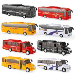 Cars School Bus Toy Model Simulation Bus School Bus Fire Fighting Engine with Cool Lighting Toys Gifts for Children