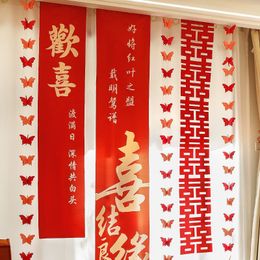 Chinese Love Name New House Decoration Butterfly Strip Joyful Banner