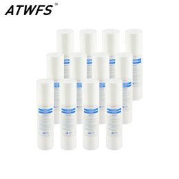 Purifiers Atwfs 12 Pcs 10 Inch 1 Micron Pp Water Philtre Cartridge for Filtro Osmosis Inversa Replacement Nsf Philtre