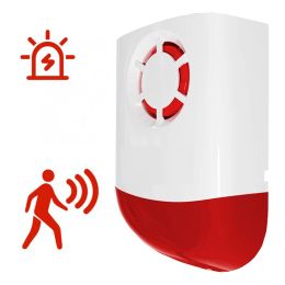 Control Newest 120dB Weatherproof Smart Wireless Siren External Flash LED Strobe Outdoor Siren For Home G2B O2B GSM Alarm System US Plug