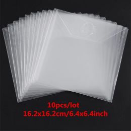 Bags 10 Pcs/Lot Storage 6.4*6.4 inch Pockets Plastic Sheets For Portable Collect Cutting Dies Cards Scrapbook CardstocK Clear Stamps