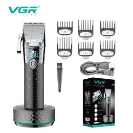 Clippers VGR V682 Rechargeable Hair Clipper for Men Barber Machine Professional Electric Cordless Hair Trimmer with Charging Base