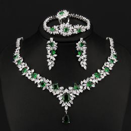 Necklaces Emmaya Noble Vivid Flower Appearance Design Necklace And Earring Fine Decoration Wedding Party Charming Jewelry Set