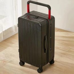 Luggage Wide Handle Suitcase Male Rolling Luggage 20/26 inch Trolley Case Large Capacity Woman Travel Bag Thicken PC Suitcases Travel