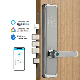 Control TT lock app WiFi Smart Fingerprint Door Lock Electronic Door Lock Smart Bluetooth Digital APP Keypad Code Keyless Door Lock