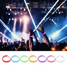 Party Decoration Led Glow Bracelets Wristbands In The Dark Supplies Neon Light Up Bracelet Toys Wedding Decor For Kids Adults