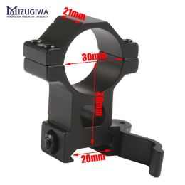 Scopes 2pcs/lot Hunting Scope Mount 25.4/ 30mm High Ring 20mm Weaver Picatinny Rail QD Quick Release Scope Mount Hunting Caza