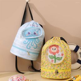 Storage Bags Children's Swimming Bag Waterproof Beach Beam Mouth Backpack Dry And Wet Separation Washing