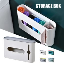 Racks Trash Bags Storage Box Wall Mounted Plastic Garbage Bag Dispenser Waste Bag Holder Removable Organiser For Bathroom Kitchen