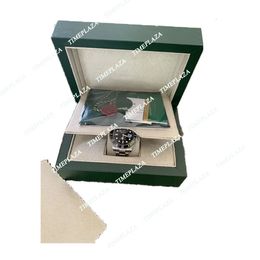 2024 New Drop Green Watch Original Box مع بطاقات وأوراق شهادات حقائب اليد لـ 116610 116660 116710 Watches