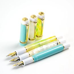 Pens Kaigelu 316 Acrylic Celluloid Fountain Pen F EF NMF nib exquisite Marble Pattern Ink Pen Writing supplies Business Gift pens