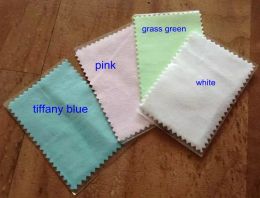 Equipments 100pcs 10*7cm Silver Polish Cloth for silver Golden Jewellery Cleaner blue pink white grass green 4 Colours option Best Quality