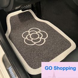 All-match Car Foot Mat Wire Ring Universal Single Piece Anti-Dirty Carpet Decoration Car Interior Car Mats Rear Row Floor Mat Universal