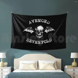 Tapestries A Tapestry Background Wall Hanging Avenged Metal Sevenfold A7x Shadows Synyster Gates Zacky Vengeance Rev