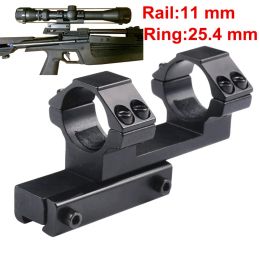 Scopes Hunting Integral Ring 25.4mm 1" Extended Style One Piece Dovetail Rail 11mm Scope sight mount Rifle Scope Mount Ring