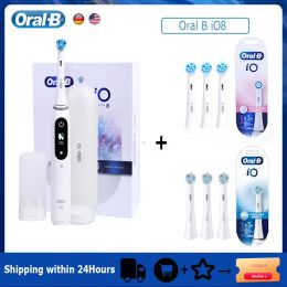 Heads Oral B iO8 Smart Sonic Electric Toothbrush Ultimate Clean Brush Head 6 Modes Smart Timer Magnetic Technology 3 Hour Quick Charge