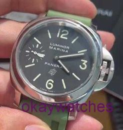 Pannerai watch luxury designer 44mm Lumino PAM01005 Manual Mechanical Mens Watch