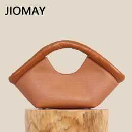 Evening Bags JIOMAY PU Leather Crossbody Bag 2024 Women Designer Handbag With Long Strap Ladies Large Capacity Cotton Filled Handle Shell