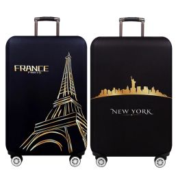 Accessories New York Paris Thicken Luggage Protective Cover 1832inch Trolley Baggage Travel Bag Covers Elastic Protection Suitcase Case 271