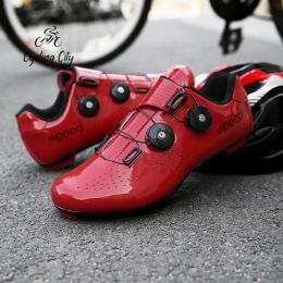 Footwear Cycling City With Lock Cycling Shoes Lock Shoes Bicycle Sports Shoes Lockless Mountain Biking Shoes Adult Road Cycling Shoes