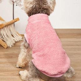 Dog Apparel Clothes Winter Warm Zipper Plush Pet Sweater Coat Puppy Clothing Vest For Small Medium Dogs Chihuahua Outfit