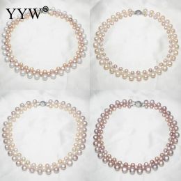 Necklaces Real Natural Baroque Freshwater Pearl Choker Necklace Luxury AAA Grade High Quality 67mm Jewellery Necklace for Women Girl Gift