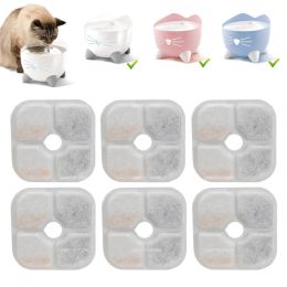Purifiers 8pcs /12pcs Activated Carbon Philtre for Pi xi 8.5cm Cat Drinking Fountain Square Philtre Replacement Cat Dog Water Dispenser