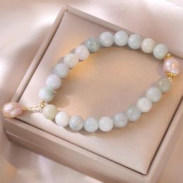 Strand Fashion Crystal Freshwater Pearl Bracelet For Women