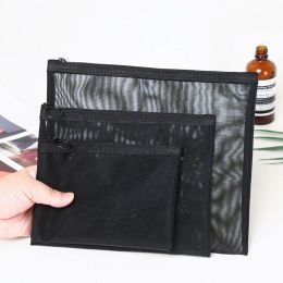 Bags Women Men Necessary Cosmetic Bag Transparent Travel Organizer Fashion Small Large Black Toiletry Bags Makeup Storage Pouch