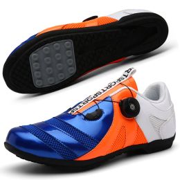 Footwear LockFree Cycling Shoes Flat Pedal Shoes Men Bike Cleat Sneaker MTB Bicycle Biking Women Indoor Boots Footwear