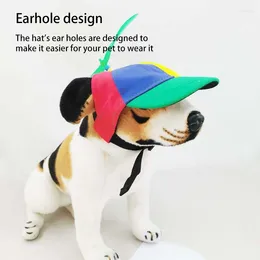 Dog Apparel Cotton Pet Propeller Hat Colorful Adorable Sunproof Breathable Replacement Summer Decorative Cute Baseball Cap Supplies