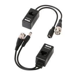 new ESCAM 1 Pair BNC To RJ45 Passive Video Power + Audio Balun Transceiver For CCTV Camera - for ESCAM BNC to RJ45 balun