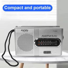 Radio Pocket MINIRadio Strong Signal Multifunctionl Builtin Speaker Full Band AM/FM 2Band Stereo Portable Radio for Elder BCR21