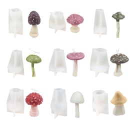 &equipments Mushroom Candle UV Crystal Epoxy Resin Mold Aromatherapy Plaster Silicone Mould DIY Crafts Wax Soaps Home Decorations Casting To
