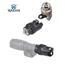 Scopes WADSN Metal CNC Tactical Flashlight Tailcap Switch for M600C M600 M300A M300 Series Hunting Weapon LED Scout Light Accessories