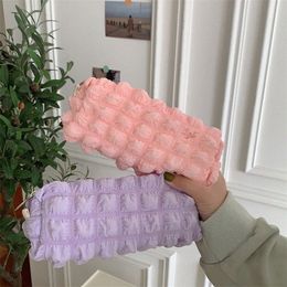 cream Cloud Soft Pencil Case Cosmetic Bag Student Statiery Bag Multifunctial Travel Large Capacity Make Up Storage Bag n6Cl#