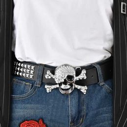 Waist Chain Belts Fashionable New Rivet Pyramid Inlaid Personalised Womens Belt Punk Style Personalised Eye Decorative Jeans Belt Women Y240422