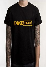 Fake Taxi t shirt High Quality Men039s Tshirt 100 cotton Black FakeTaxi Print T Shirt Men top tee9064299