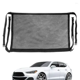 Car Organizer Ceiling Cargo Net Auto Roof Storage Bag Adjustable Breathable Mesh Stowing Tidying