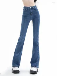 Women's Jeans Flared Women Skinny Denim Pants Bottom Straight High Waist Stretch Female Trousers Fashion Vintage Casual Streetwear