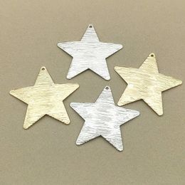 Arrival 37x39mm 50pcs Brass Pendants Star-Shape Charm For Handmade/Necklace/Earring DIY PartsJewelry Findings Components 240416