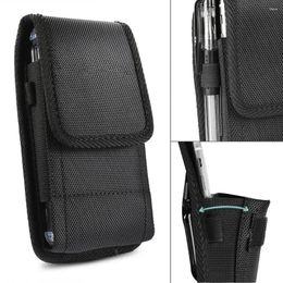 Waist Bags 2024 Retro Men Phone Pouch Classic Black Men's Belt Bag Hanging Storage Clip Case For IPhone Fanny Pack