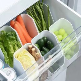 Bins Refrigerator Organizer Bins Fridge Food Sort Storage Box Transparent Seasoning Storage Box Kitchen Fridge Storage Organizer